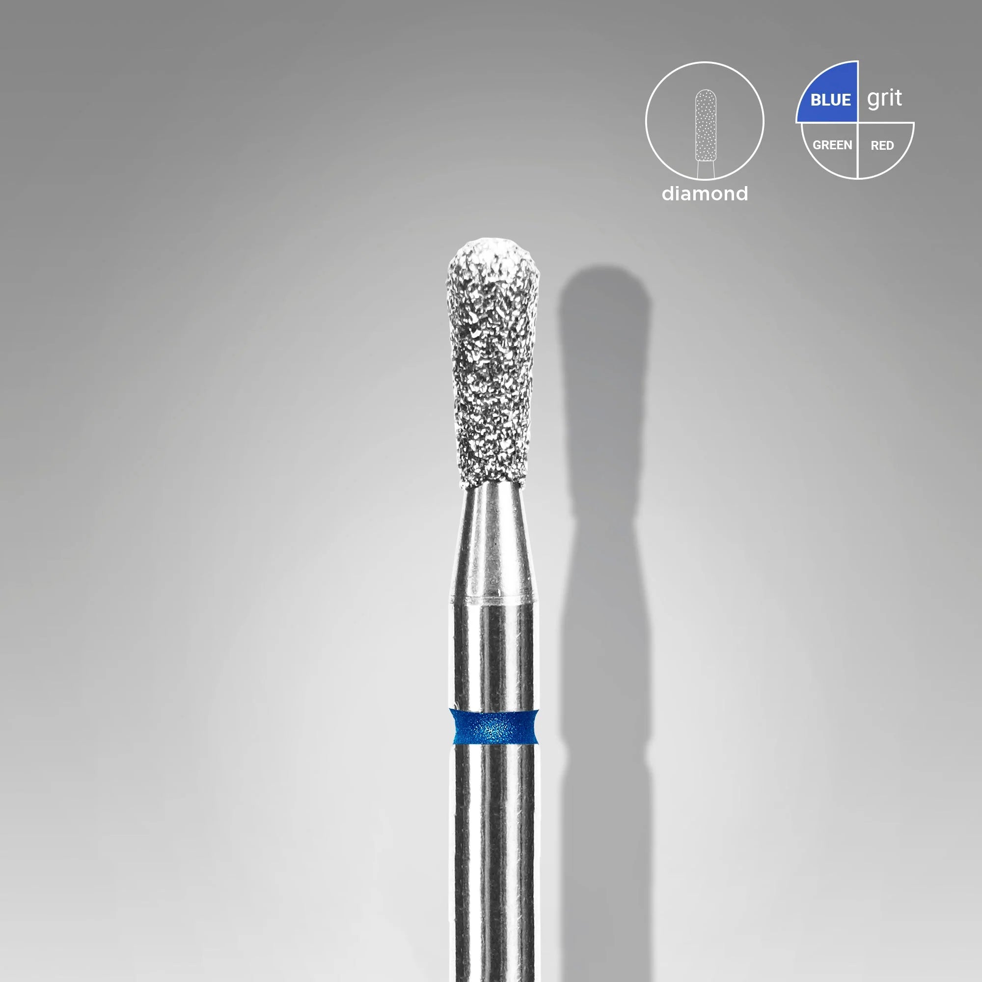 Diamond nail drill bit match blue EXPERT head diameter 2,3 mm / working part 5 mm image 0